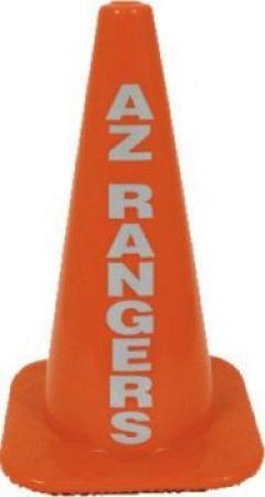 18" TRAFFIC CONES with REFLECTIVE AZ RANGERS.